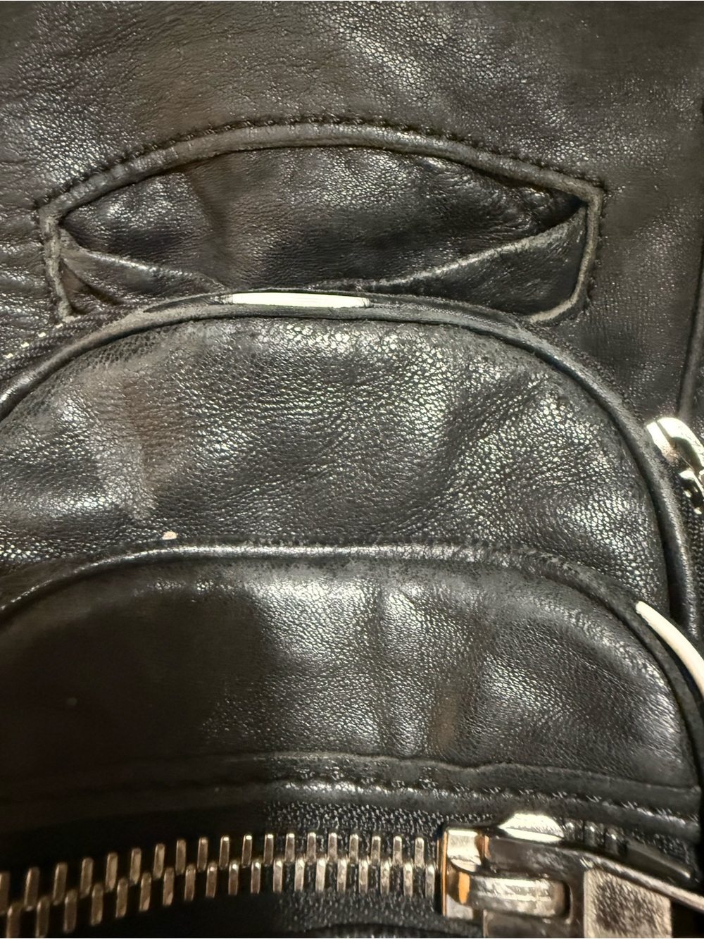 Alexander Wang Black Leather Crossbody Bag with Front Zip Pockets - Picture 9 of 10